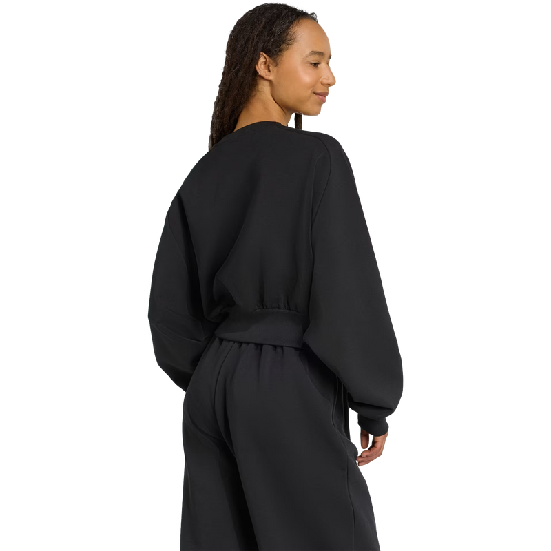 Women's All SZN Soft Lux Crew, Adidas Women's All SZN Soft Lux Crew 3/4 Back