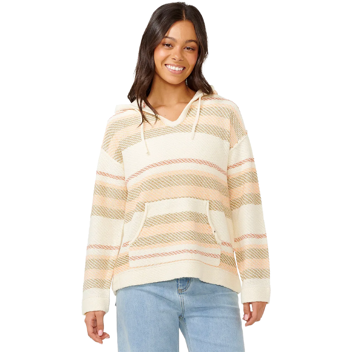 Women's Desert Dreams Striped Poncho alternate view