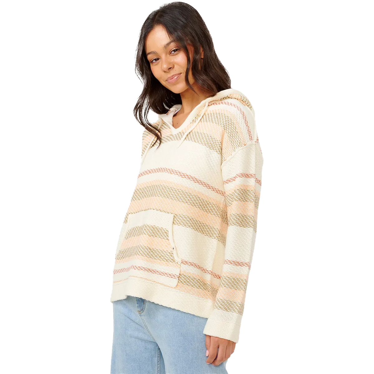 Women's Desert Dreams Striped Poncho alternate view