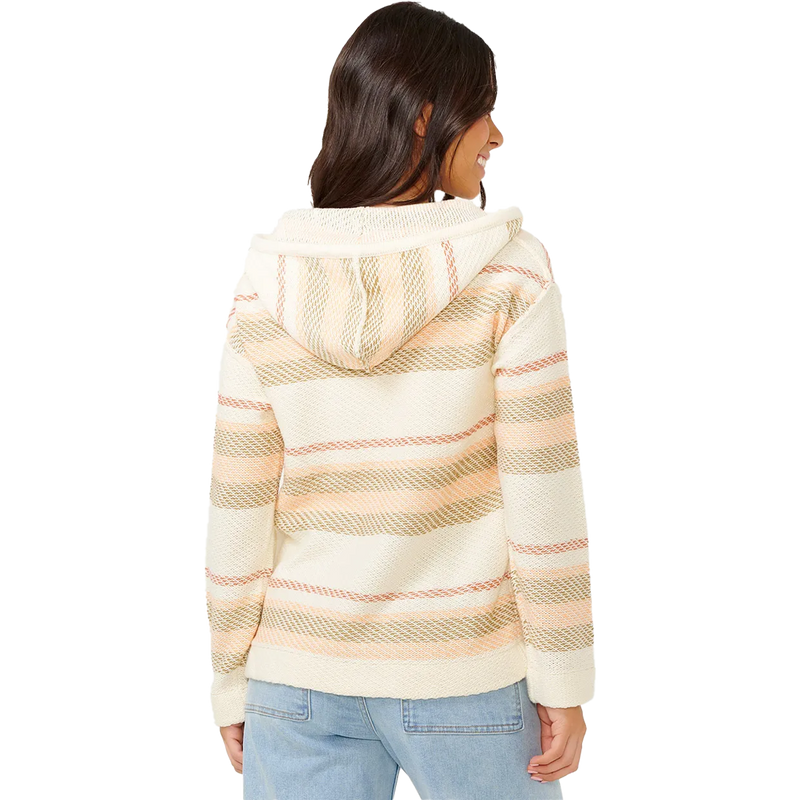 Women's Desert Dreams Striped Poncho, Rip Curl Women's Desert Dreams Striped Poncho Back