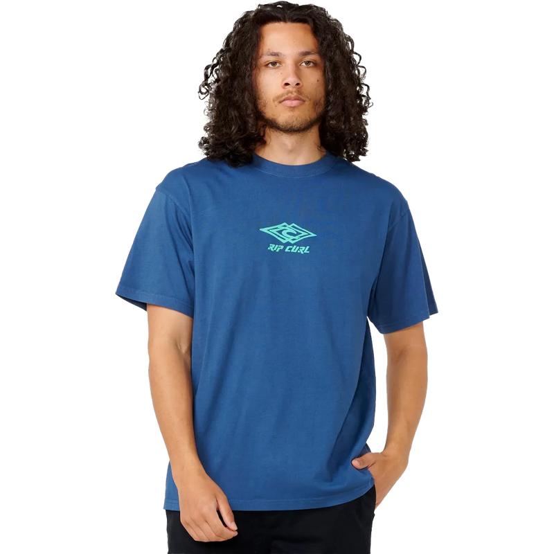 Men's Douple Ups Tee, Rip Curl Men's Douple Ups Tee Front Logo