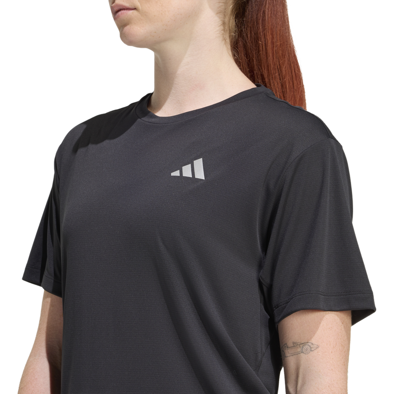 Women's Run Essentials Tee, Adidas Women's Run Essentials Tee Chest Graphic