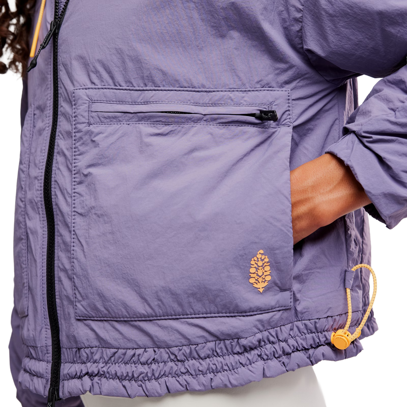 Women's Cloud Cover Systems Liner Jacket, Free People Women's Cloud Cover Systems Liner Jacket in 0472-Graphite left pocket