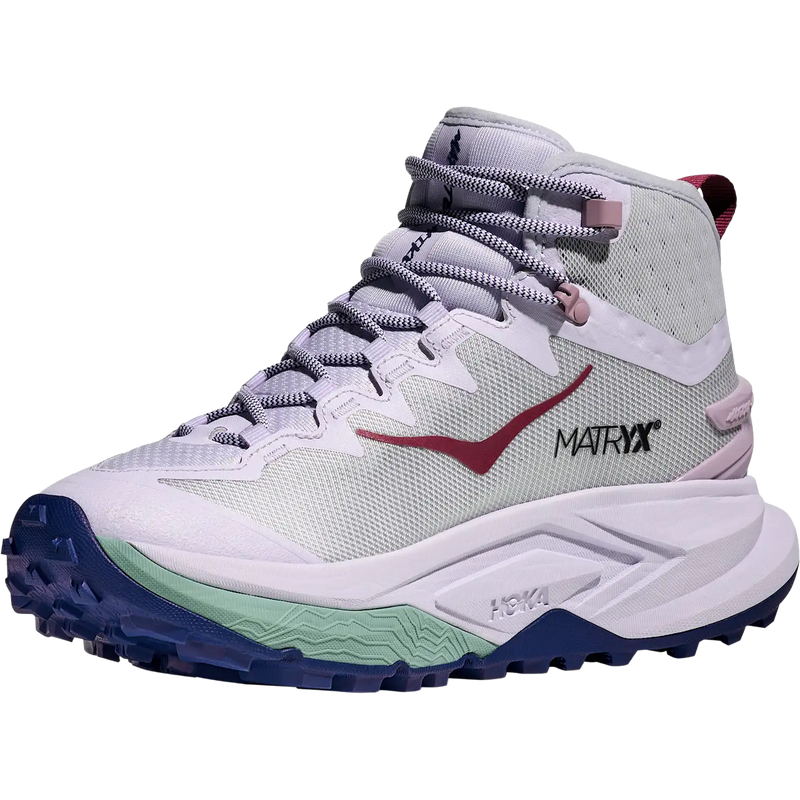 Women's Mafate Hike, Hoka Women's Mafate Hike in ALBR-Ambient Blue/Blueberry left front