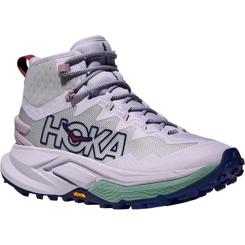Women's Mafate Hike, Hoka Women's Mafate Hike in ALBR-Ambient Blue/Blueberry left front