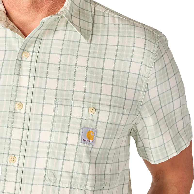 Bozeman Relaxed Short Sleeve Plaid Shirt, Carhartt Bozeman Relaxed Short Sleeve Plaid Shirt Chest