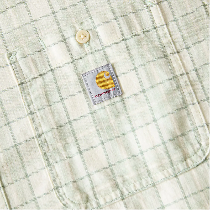 Bozeman Relaxed Short Sleeve Plaid Shirt, Carhartt Bozeman Relaxed Short Sleeve Plaid Shirt Chest Pocket