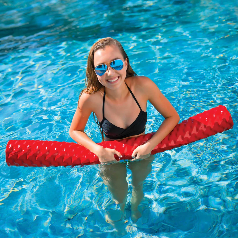 First Class Dipped Pool Noodle, WOW Water Sports First Class Dipped Pool Noodle in red with model