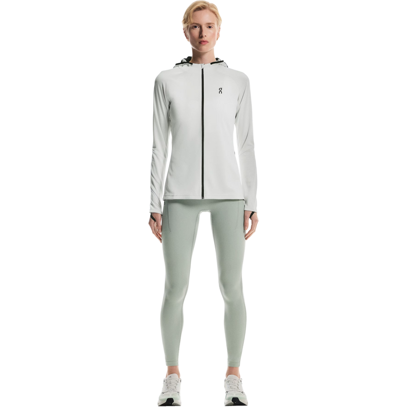 Women's Climate Zip Hoodie, On Women's Climate Zip Hoodie in Sailor front