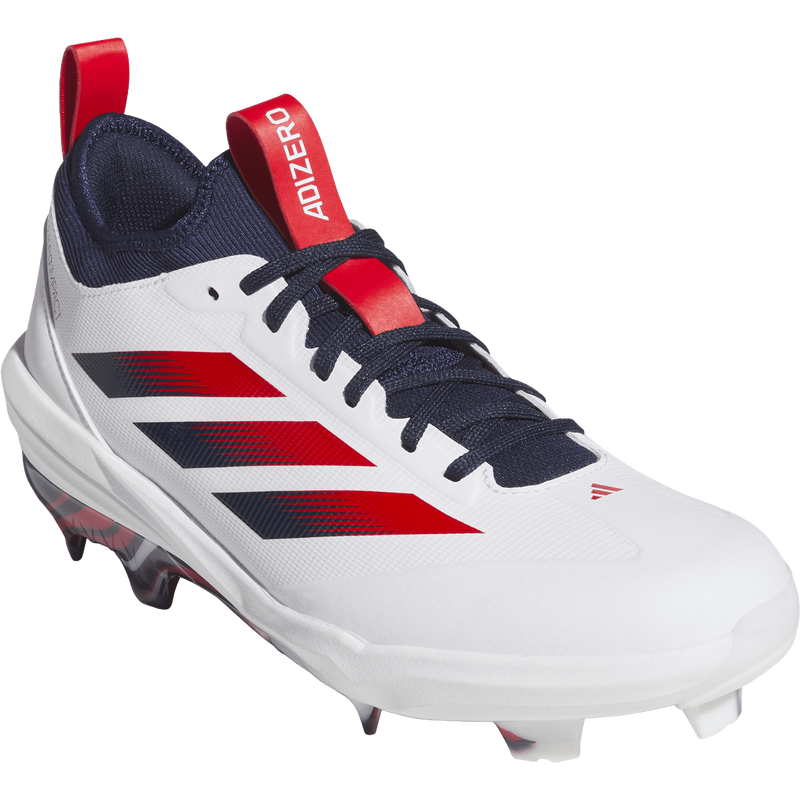 Adizero Impact TPU 2.0 USA, Adidas Adizero Impact TPU 2.0 USA in White/Red/Blue front right