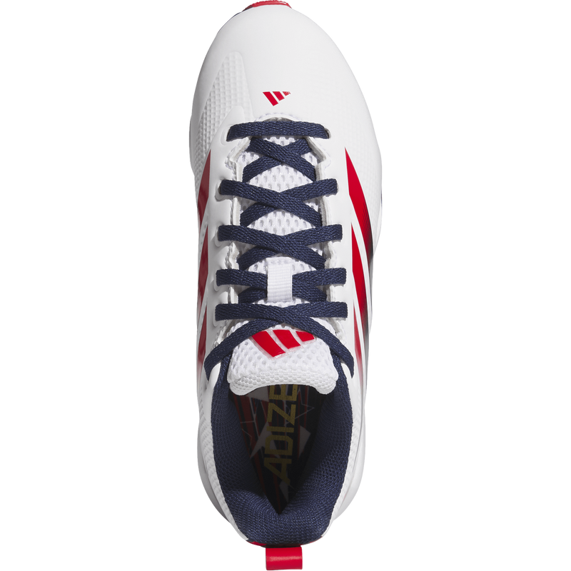 Youth Adizero Impact MD USA, Adidas Youth Adizero Impact MD USA in White/Blue/Red top