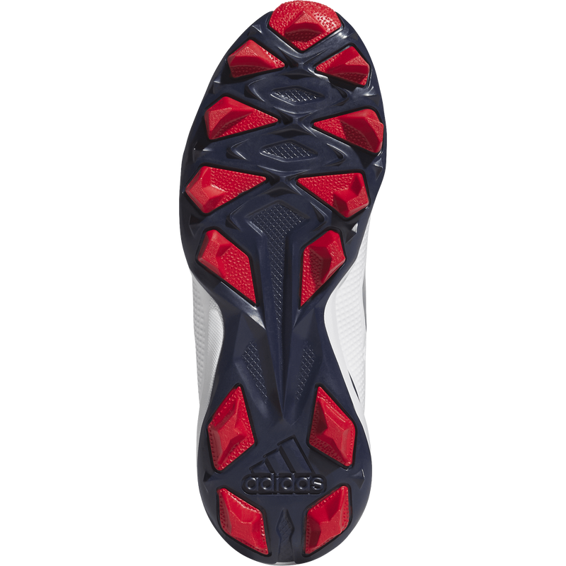 Youth Adizero Impact MD USA, Adidas Youth Adizero Impact MD USA in White/Blue/Red bottom