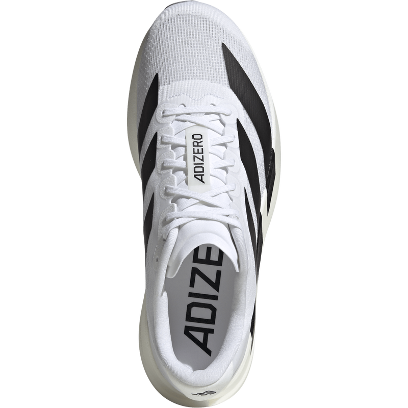 Men's Adizero Evo SL, Adidias Men's Adizero Evo SL in White/Core Black top