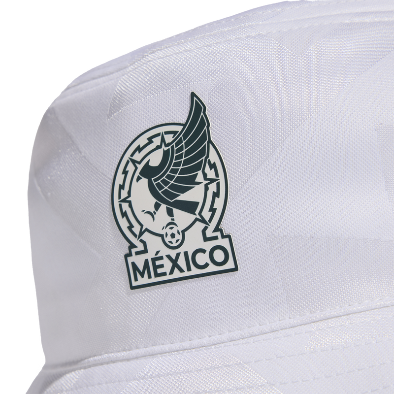 Mexico 26 Bucket Hat, Adidas Mexico 26 Bucket hat logo detail
