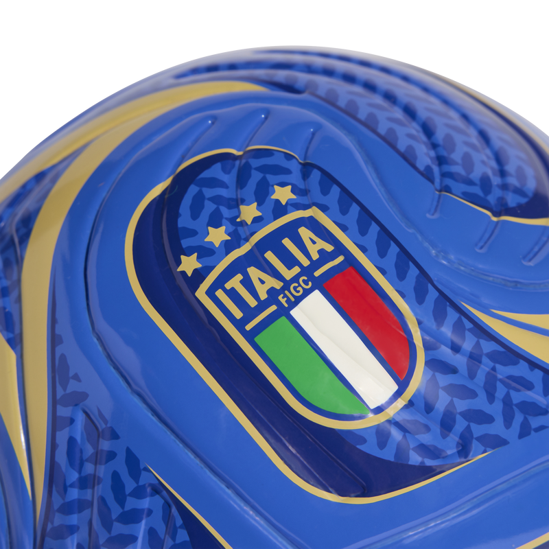 Italy FIGC Mini Home Ball, Adidas Italy FIGC Mini Home Ball in Hi-Res Blue/Blue/Beige