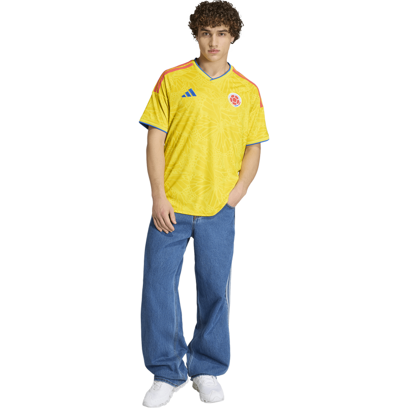 Colombia Home Replica Jersey, Adidas Columbia Home Replica Jersey in Impact Yellow front full length