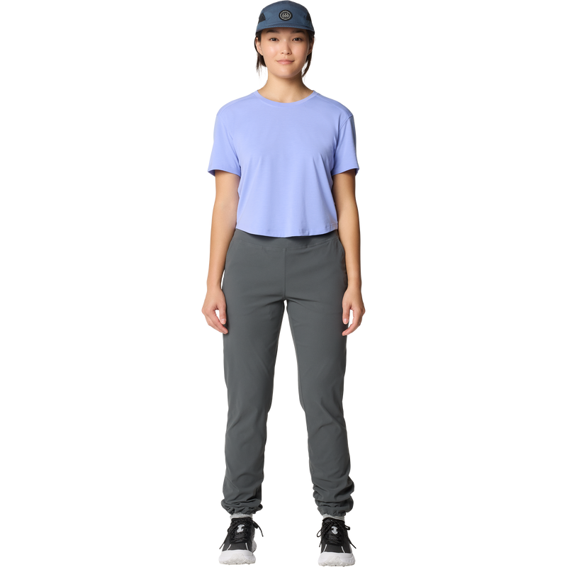 Women's Dynama Pant, Mountain Hardwear Women's Dynama Pant in 007-Volcanic front full length
