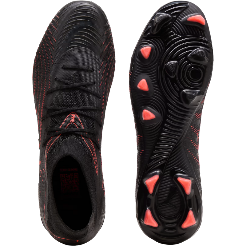 Future 9 Match FG/AG, Puma Future 9 Match FG/AG in 02-Black/Red/Gray pair top and bottom