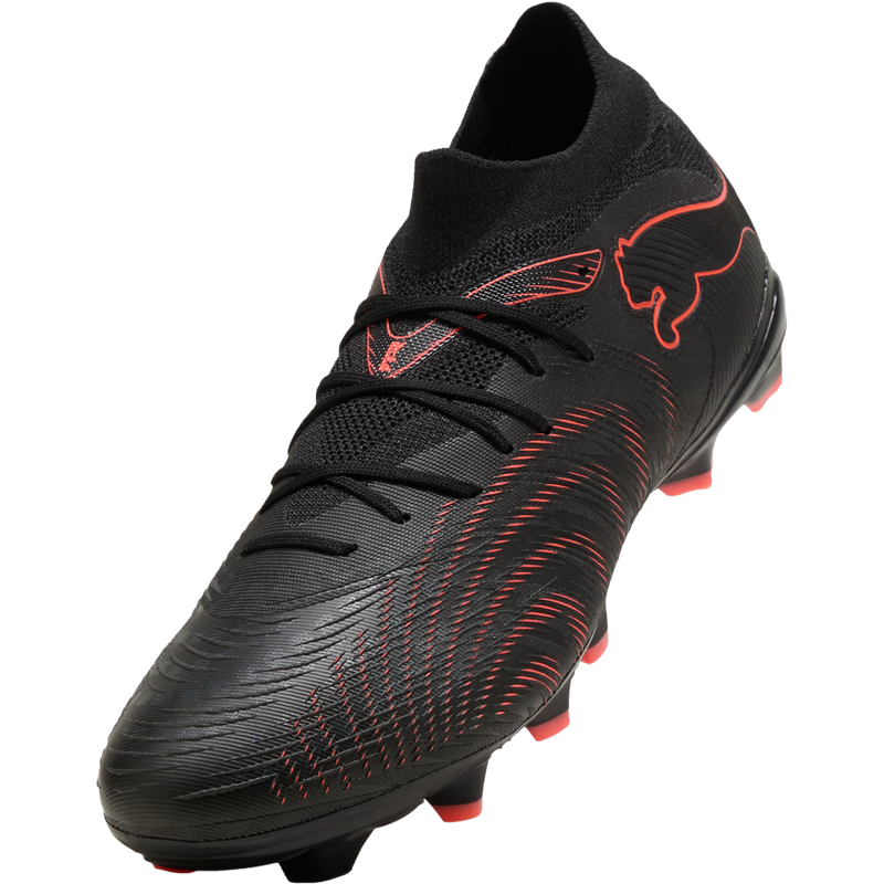 Future 9 Match FG/AG, Puma Future 9 Match FG/AG in 02-Black/Red/Gray front left