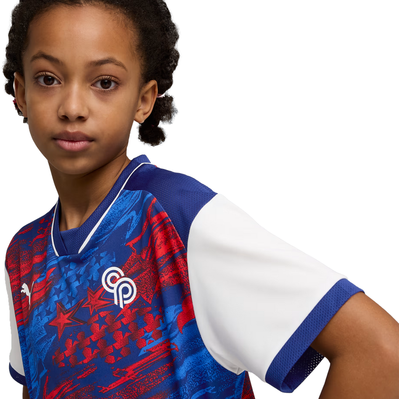 Youth Christian Pulisic 10 US Passion Jersey, Puma Youth Christian Pulisic 10 US Passion Jersey 3/4 Front