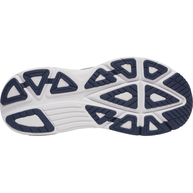 Men's Guide 19, Saucony Guide 19 in 118-Fossil/Navy bottom of right shoe