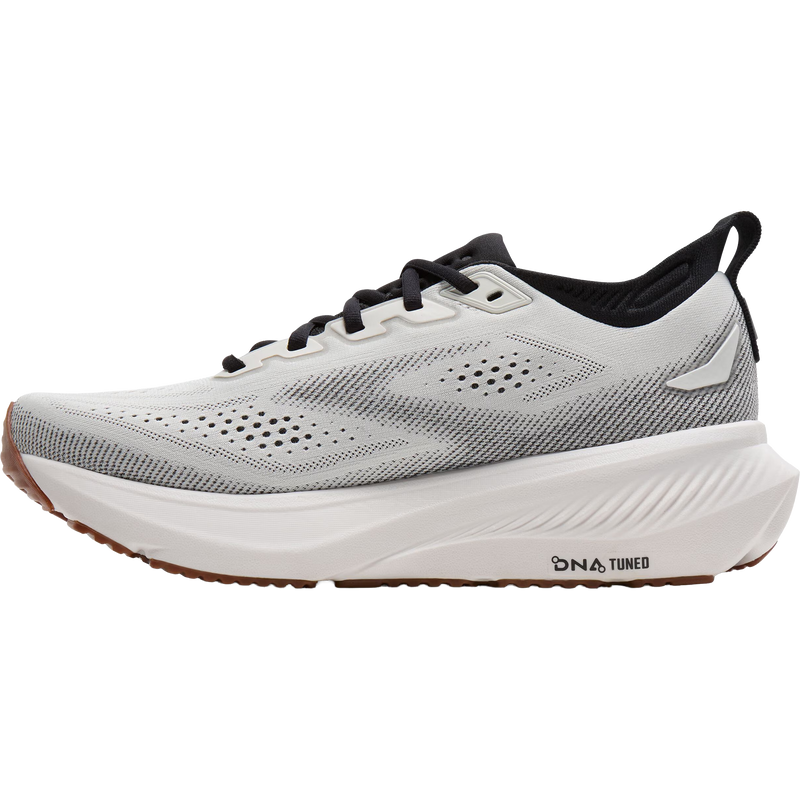 Men's Glycerin 23 Wide, Brooks Men's Glycerin 23 in 187-White/Black/Gum right inside profile