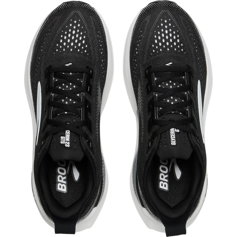 Men's Glycerin GTS 23 Wide, Brooks Glycerin GTS 23 in 090-Black/Grey/White pair top