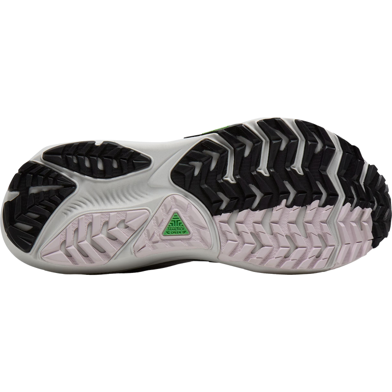 Women's Ghost Trail, Brooks Women's Ghost Trail in 037-Poppy Seed/Black/Pink bottom