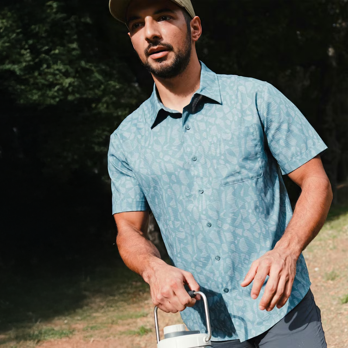 Men's AirExchange Perforated Short-Sleeve Shirt alternate view