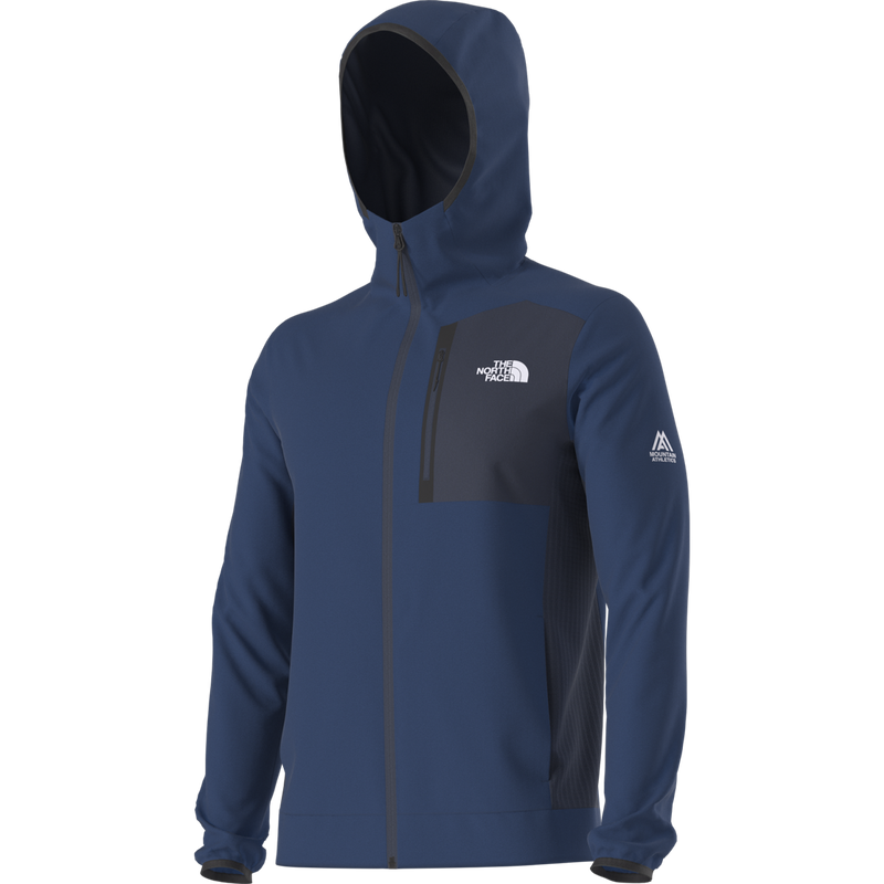 Men's Mountain Athletics Fleece Front Zip Hoodie, The North Face Men's Mountain Athletics Fleece Front Zip Hoodie 3/4 Front