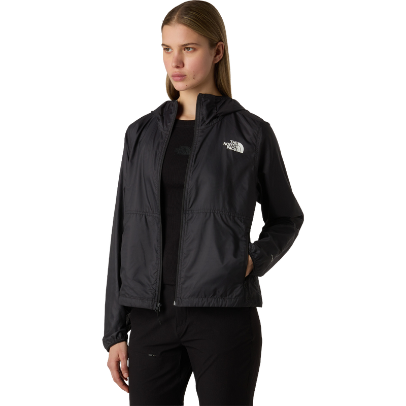 Women's TNF Cyclone Wind Jacket, The North Face Women's TNF Cyclone Wind Jacket front unzipped