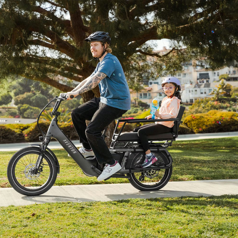 Child Carrier Kit - Abound LR, Aventon Child Carrier Kit - Abound LR on bike