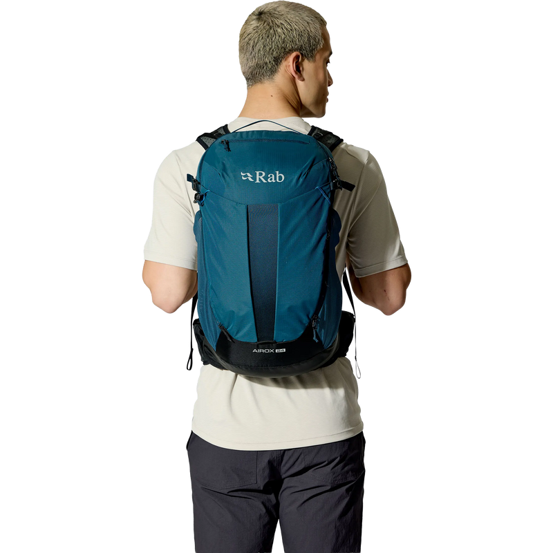 Airox 24, Rab Airox 24 in Tempest Blue on model back