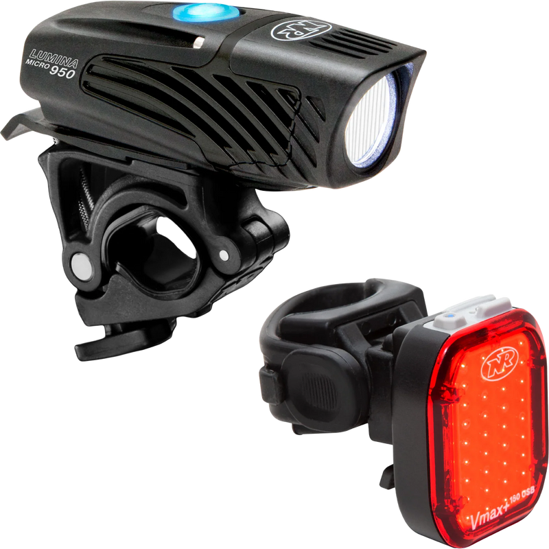 Lumina Micro 950 and Vmax+ 180 Combo Front and Rear Light Set, Featured Image