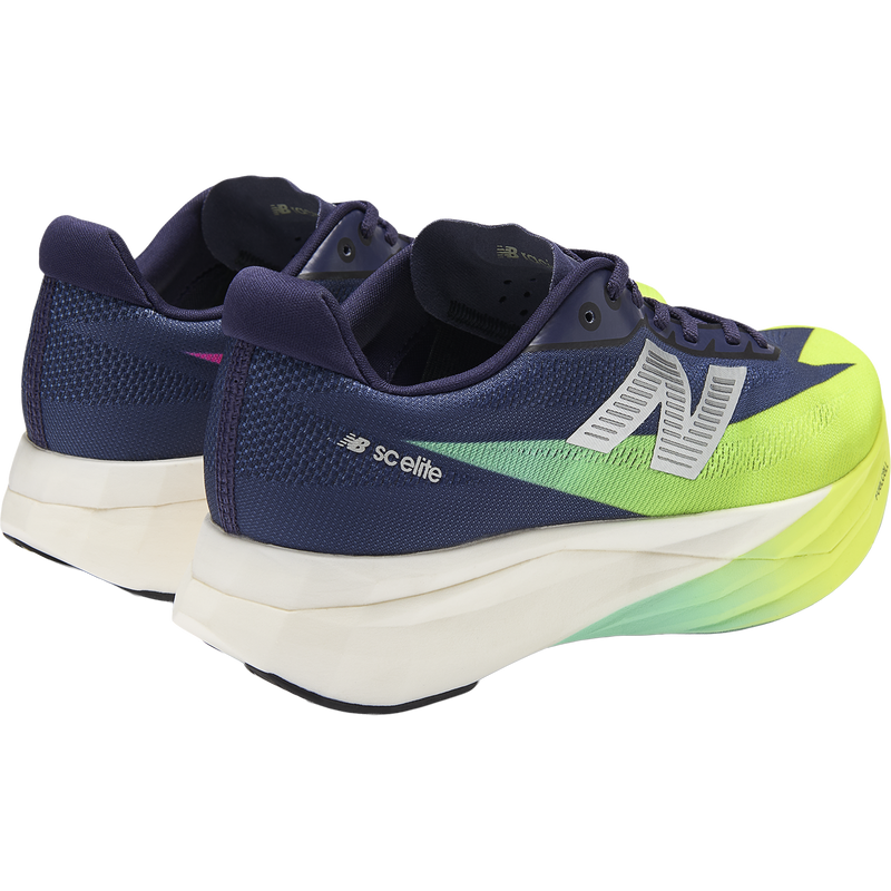 Women's FuelCell SuperComp Elite v5, New Balance Women's FuelCell Super Comp Elite v5 in 7UH-Boysenberry/Afterglow pair right rear