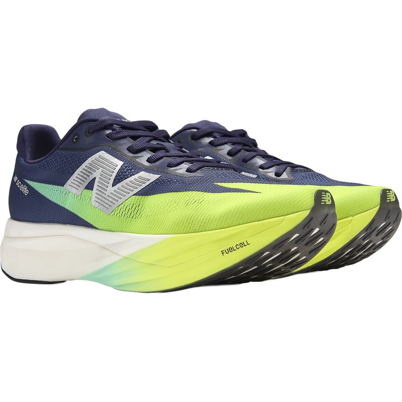 Women's FuelCell SuperComp Elite v5, New Balance Women's FuelCell Super Comp Elite v5 in 7UH-Boysenberry/Afterglow pair right front 