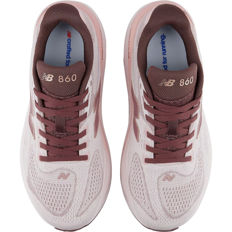 Women's Fresh Foam X 860 v15, New Balance Women's Fresh Foam X 860 v15 in 7FZ-Pink Salt/Pebble pair top