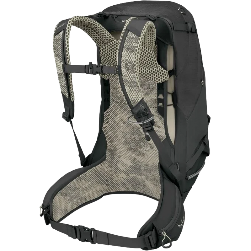 Stratos 34, Osprey Stratos 34 in Raven Black harness and waistbelt