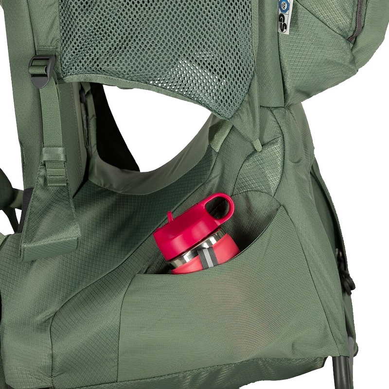 Poco Premium Child Carrier with Rain Cover, Osprey Poco Premium Child Carrier Bottom Side Pocket