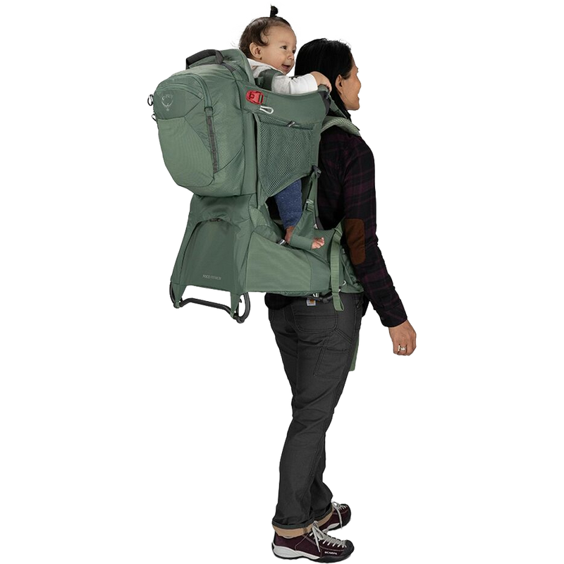 Poco Premium Child Carrier with Rain Cover, Osprey Poco Premium Child Carrier 3/4 Back