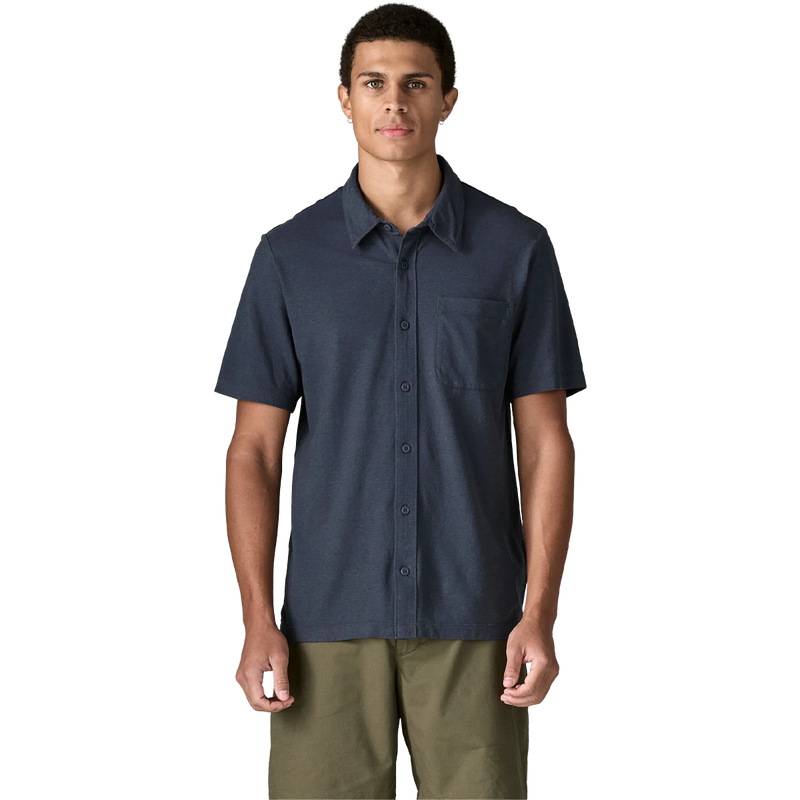 Men's Trail Harbor Button Down Shirt, Patagonia Men's Trail Harbor Button Down Shirt in New Navy front view