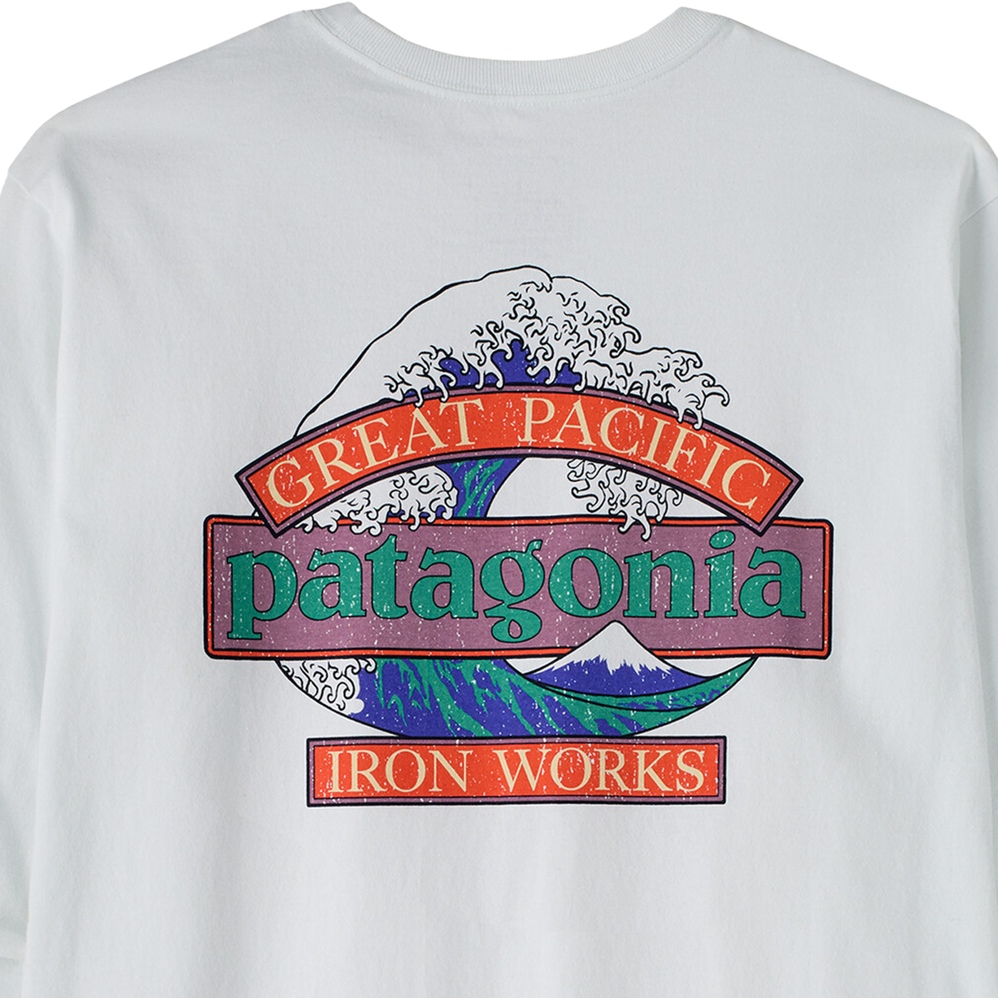 Patagonia Men's Longsleeve Great Waves Responsibili-Tee Back Graphic