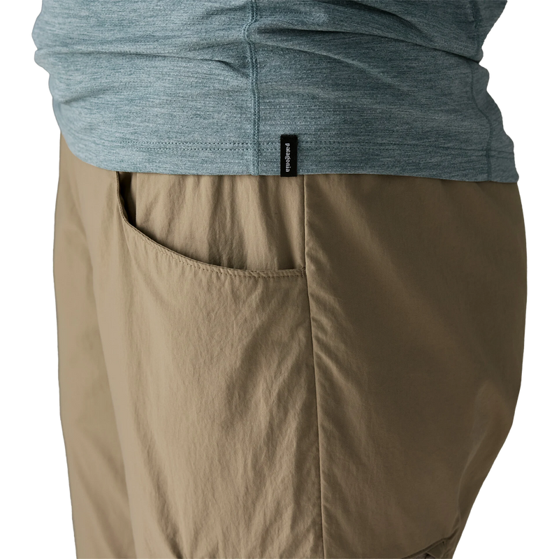 Women's Sandy Cay Pants, Patagonia Women's Sandy Cay Pants in Seabird Grey side view, pocket detail and hem