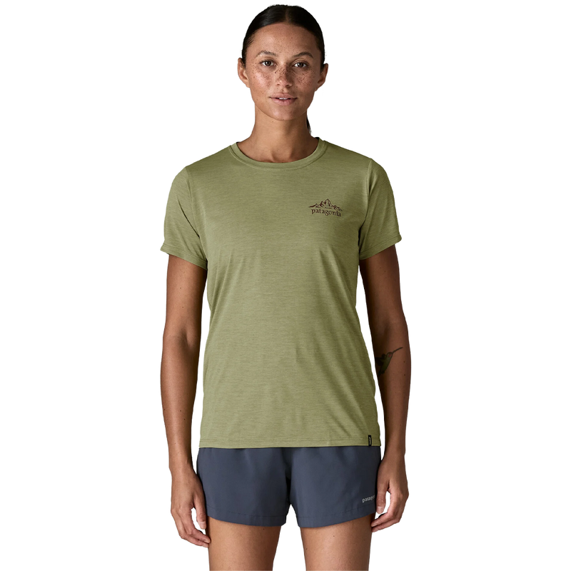 Women's Capilene Cool Daily Shirt Cloud Crag, Patagonia Women's Capilene Cool Ultra Shirt in Gum Tree Green