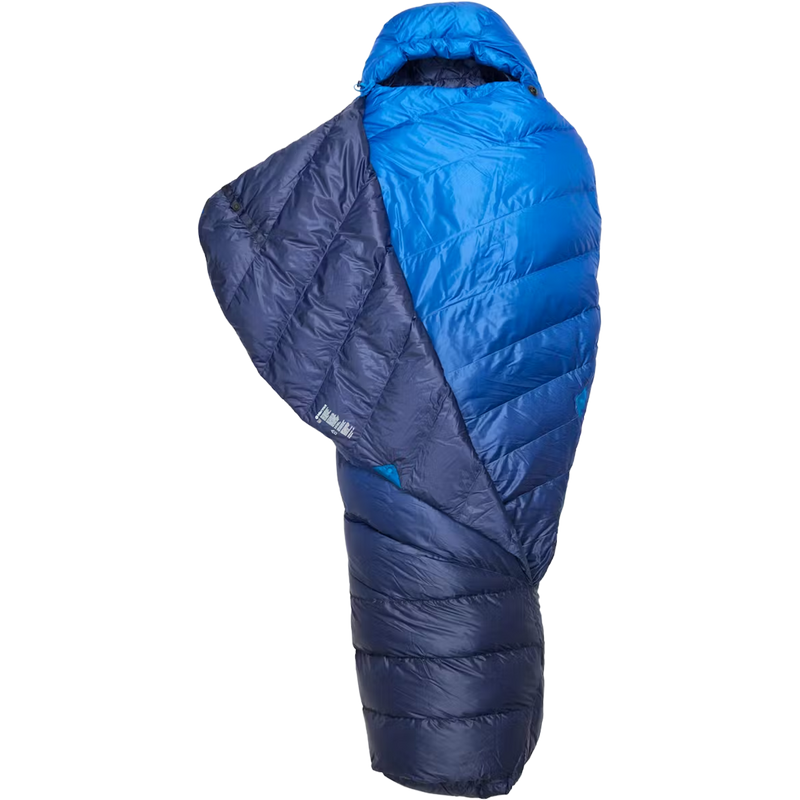 Wraptor 15 Down Regular, Marmot Wraptor 15 Down in 3717-Clear Blue/Arctic Navy flap folded out