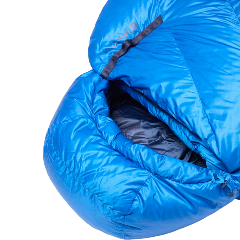 Wraptor 15 Down Regular, Marmot Wraptor 15 Down in 3717-Clear Blue/Arctic Navy hood