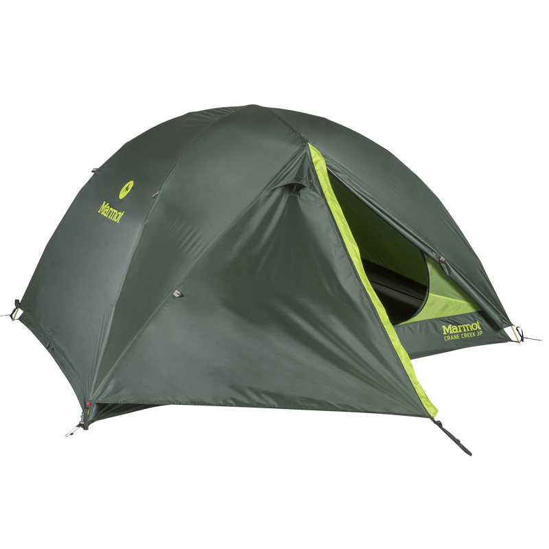 Crane Creek 3 Person Tent, Marmot Crane Creek 3P vestibule open