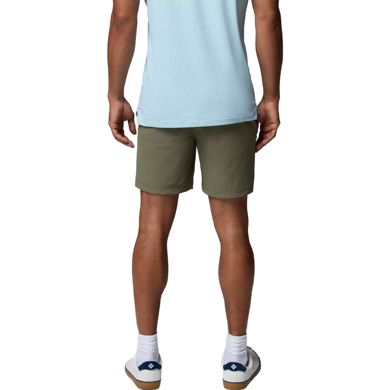 Men's Roc Tech Short 9", Columbia Men's Roc Tech Short 9" in Stone Green back view