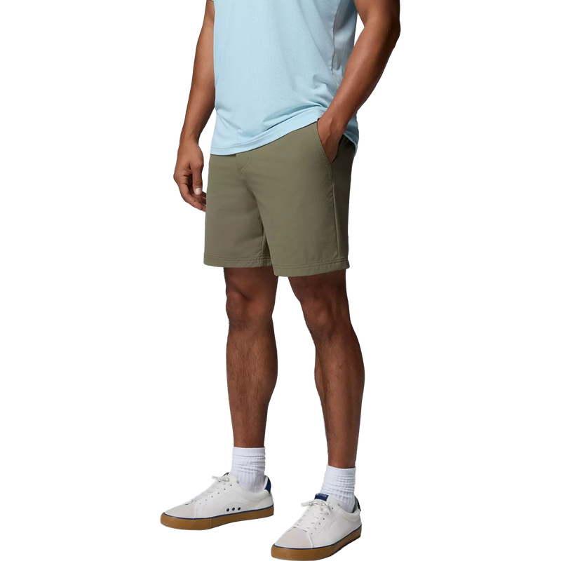 Men's Roc Tech Short 9", Columbia Men's Roc Tech Short 9" in Stone Green side view