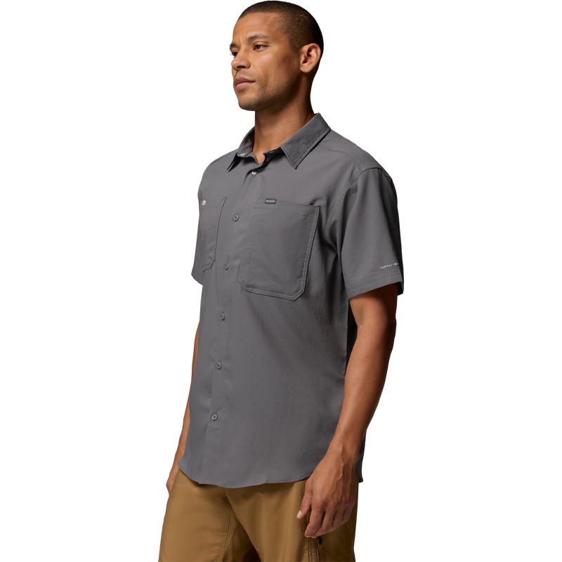 Men's Silver Ridge Utility II Short Sleeve Shirt, Columbia Men's Silver Ridge Utility II Short Sleeve Shirt 3/4 Front